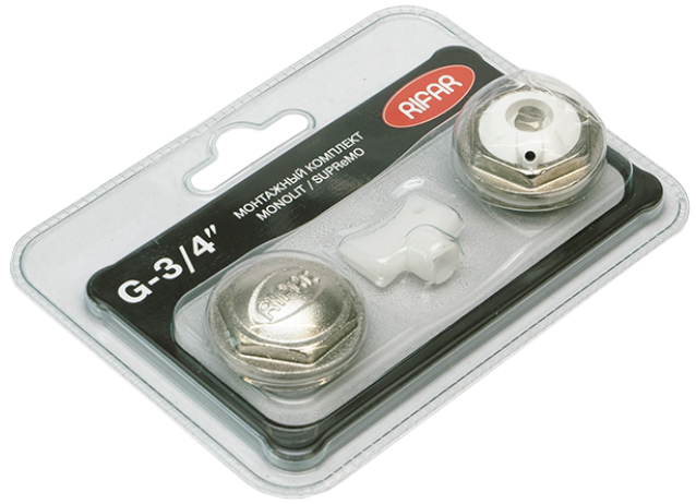 Универсальный монтажный комплект для монолитных радиаторов